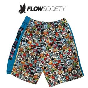 Flow Society Boys Youth Lacrosse Shorts -‎ Size XL
